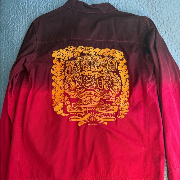 Ombre Red Work Jacket - Picture 2 of 2